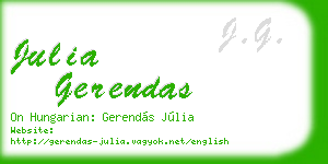 julia gerendas business card