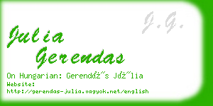 julia gerendas business card